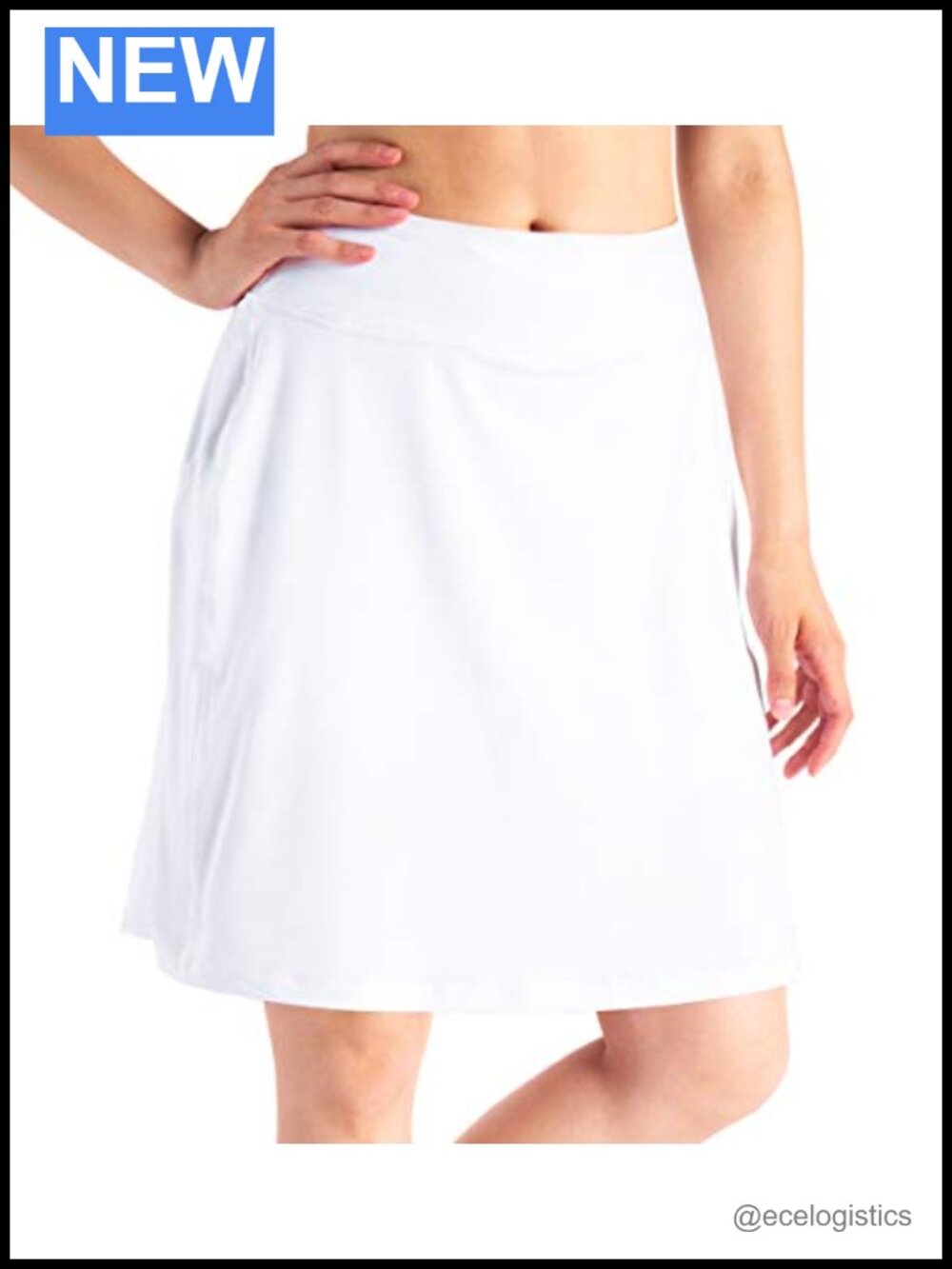 Women's 20" Knee Length Active Skort with Pockets UPF 50+ Golf Tennis